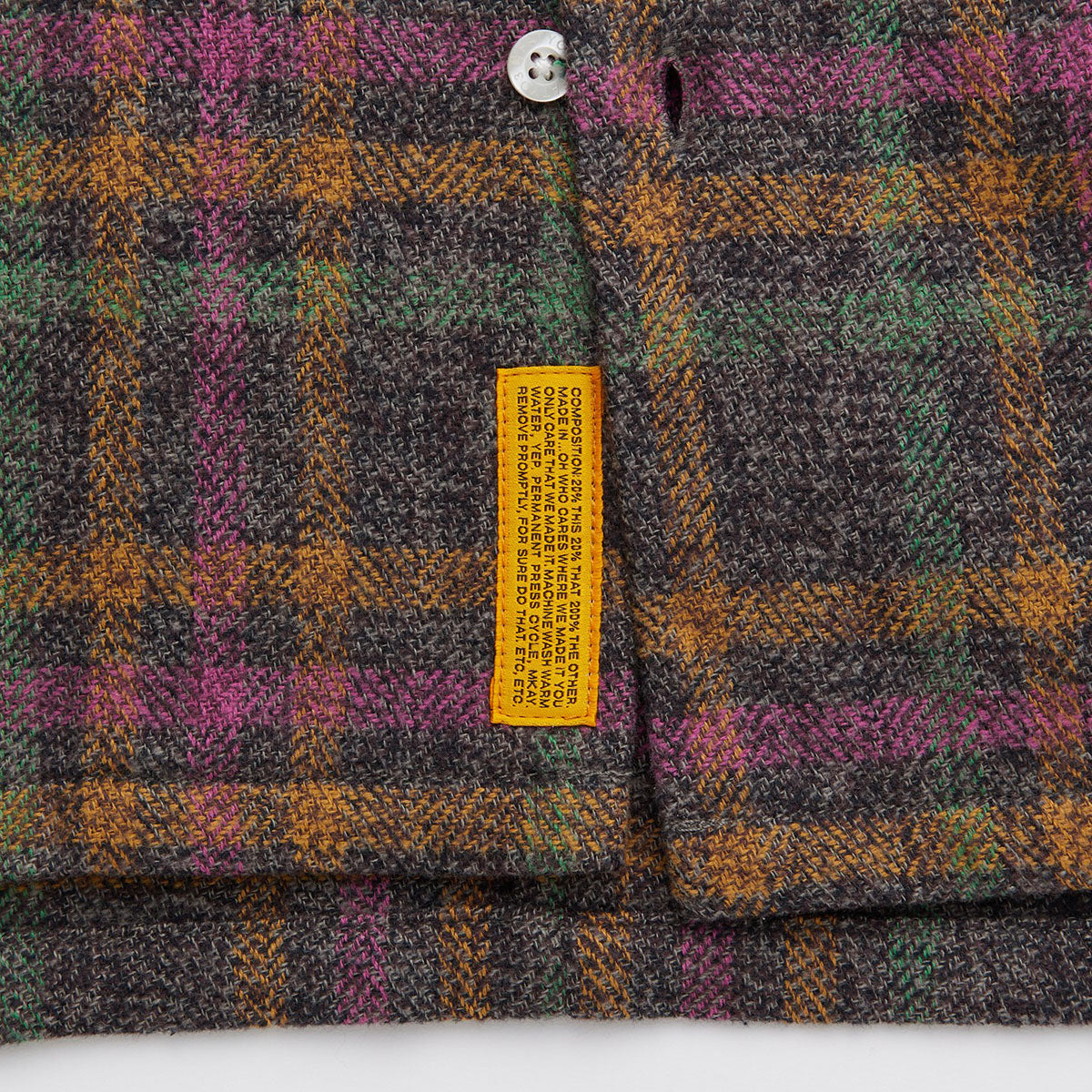 FAT HEATHERCROP エフエイティー ヘザークロップ F32610-SH01【メンズ ネルシャツ ワークシャツ チェックシャツ ビッグシルエット 厚手 26SS】