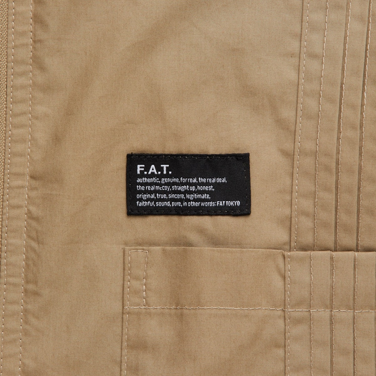 FAT CUBANZIP エフエイティー キューバンジップ F32610-SH20【メンズ タイプライター素材 ZIP ロゴ刺繍 26SS】