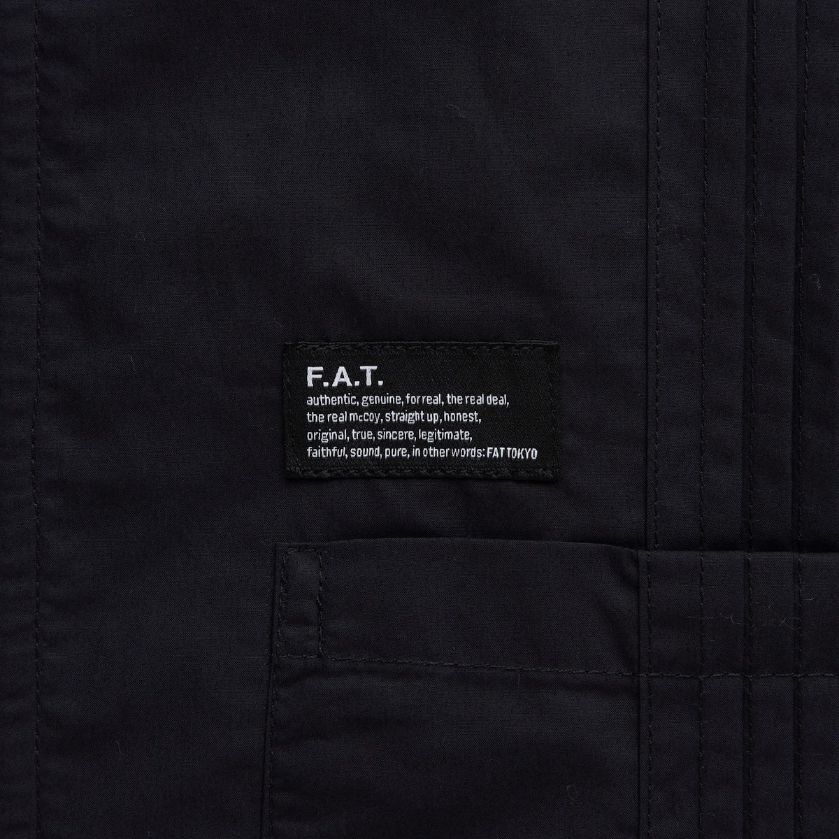 FAT CUBANZIP エフエイティー キューバンジップ F32610-SH20【メンズ タイプライター素材 ZIP ロゴ刺繍 26SS】