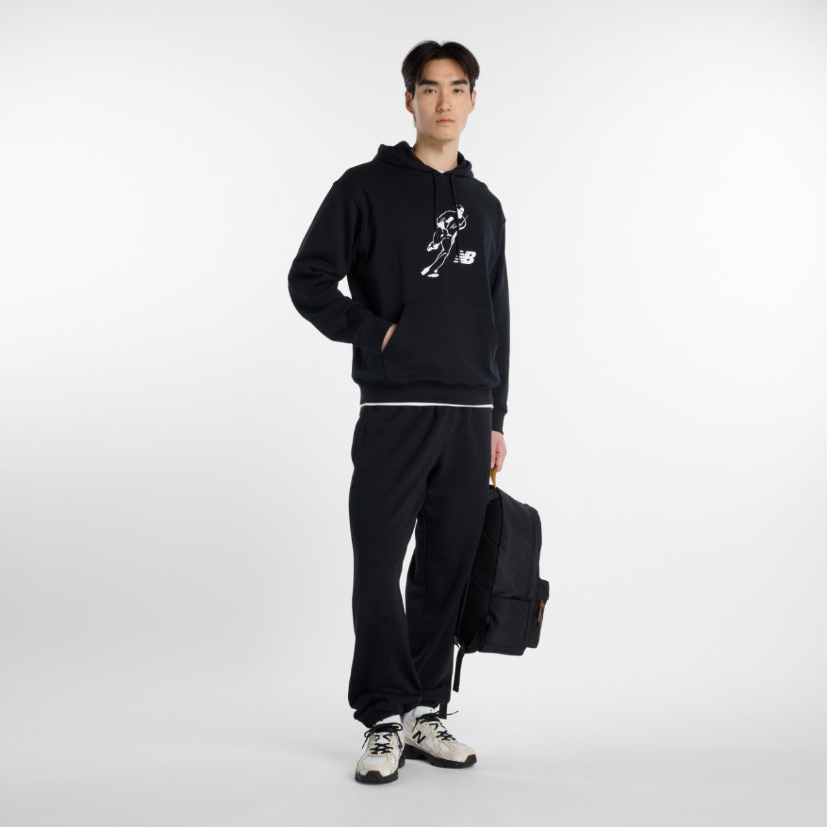 New Balance 大谷翔平 Always On Logo Pants ニューバランス 大谷翔平オールウェイズオンロゴパンツ MB6115Q【メンズ リラックスフィット トレーニングパンツ コットン素材 26SS】