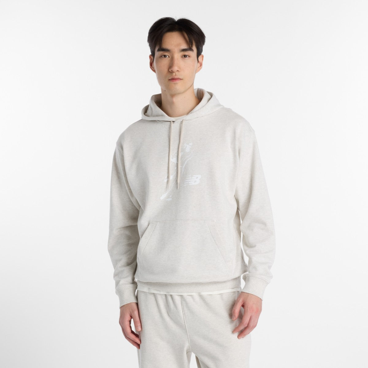 New Balance 大谷翔平 Always On Logo Hoodie ニューバランス 大谷翔平オールウェイズオンロゴフーディ MT6180F【メンズ フーディ リラックスフィット コットン素材 26SS】