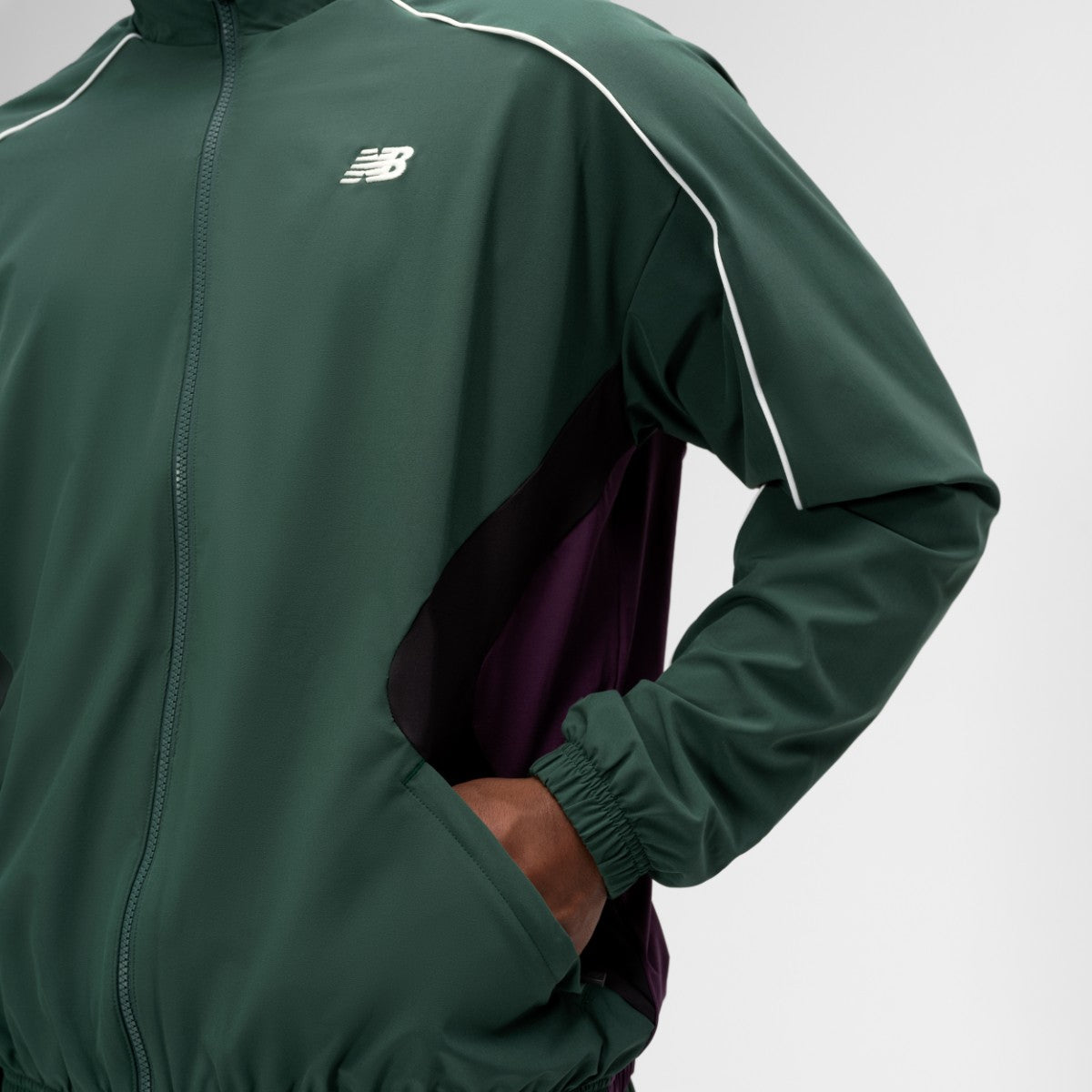 New Balance Basketball Color Block Woven Jacket ニューバランス バスケットボールカラーブロックウーブンジャケット MJ6174L【メンズ バスケットボール 快適 26SS】