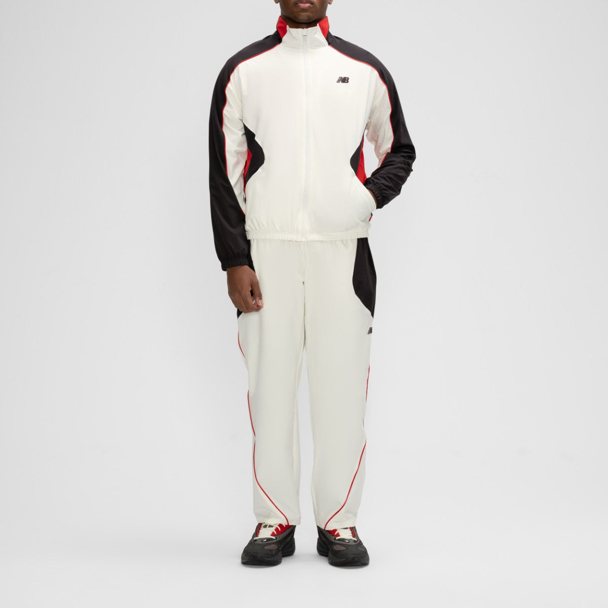 New Balance Basketball Color Block Woven Jacket ニューバランス バスケットボールカラーブロックウーブンジャケット MJ6174L【メンズ バスケットボール 快適 26SS】