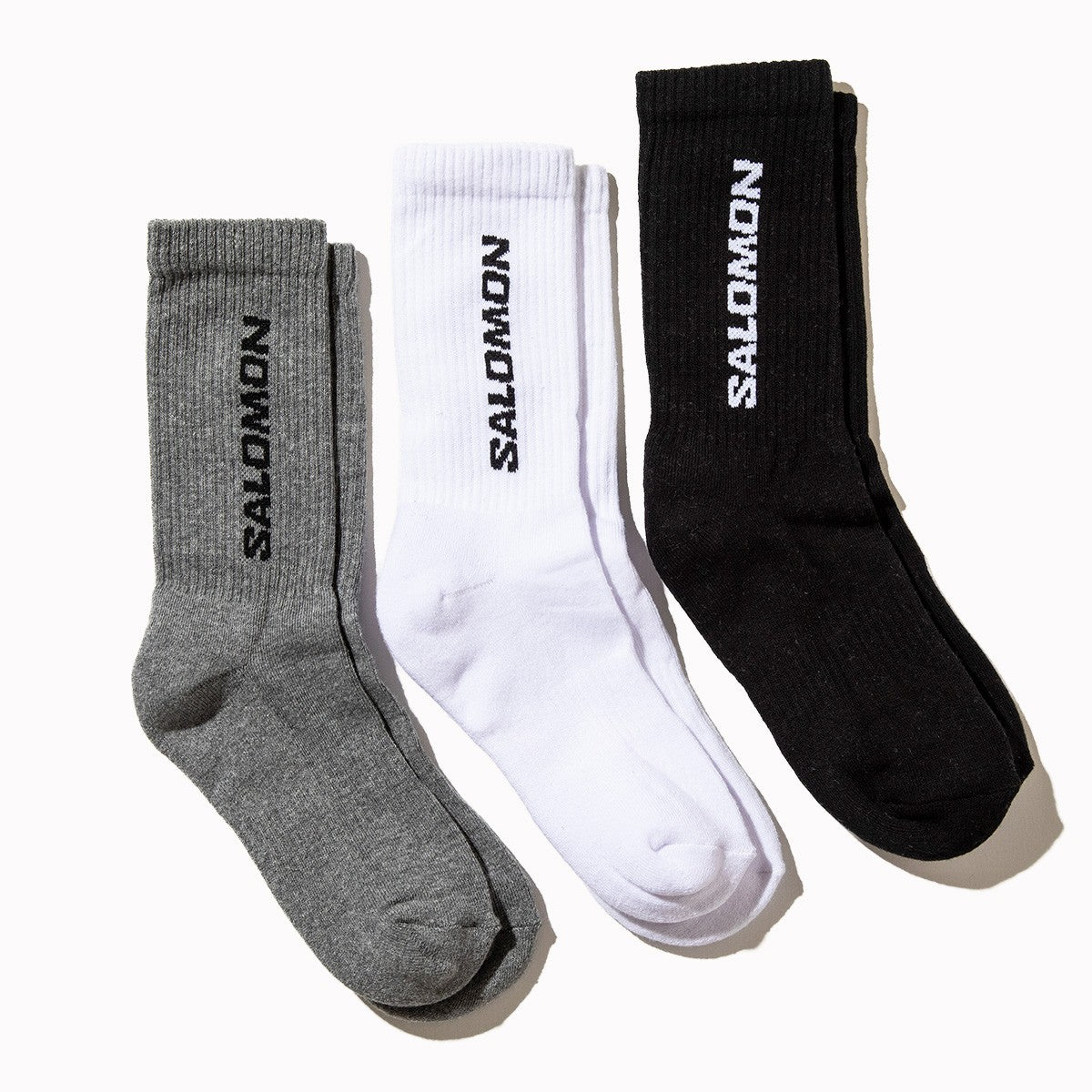 SALOMON EVERYDAY CREW 3-PACK サロモン エブリデイ クルー 3枚組 LC2086【メンズ 快適 天然素材 耐久性 衝撃吸収 26SS】