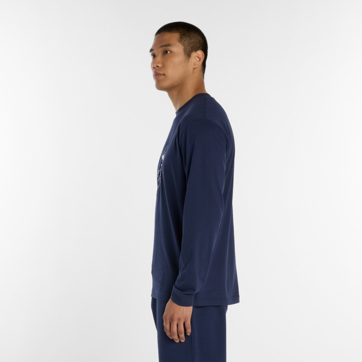 New Balance 大谷翔平 Always On Logo Long Sleeve T-Shirt ニューバランス 大谷翔平オールウェイズオンロゴ長袖Tシャツ MT6129G【メンズ 長袖 速乾素材 クルーネック コットンブレンド 26SS】