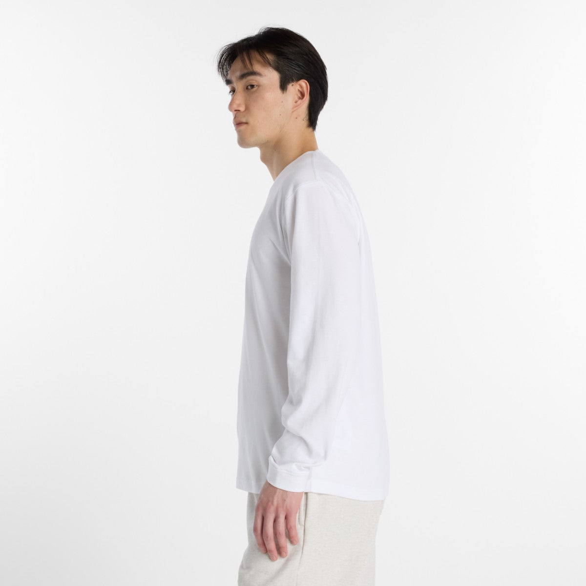 New Balance 大谷翔平 Always On Logo Long Sleeve T-Shirt ニューバランス 大谷翔平オールウェイズオンロゴ長袖Tシャツ MT6129G【メンズ 長袖 速乾素材 クルーネック コットンブレンド 26SS】