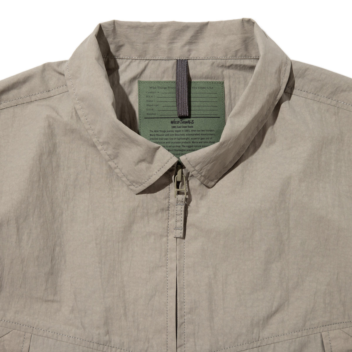 WILD THINGS MONSTER S/S SHIRT ワイルドシングス モンスター ショートスリーブ シャツ WT26003SK【メンズ 半袖 フロントジップ 通気性 26SS】