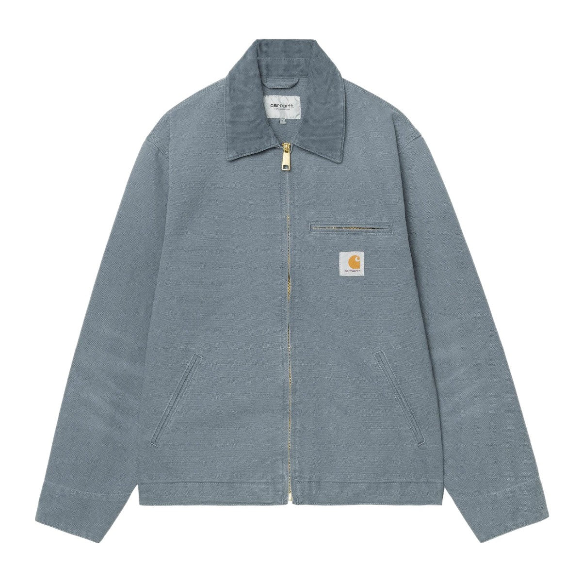 Carhartt WIP DETROIT JACKET (SPRING) - STONE CANVAS カーハートワークインプログレス デトロイトジャケット(春用) - ストーンキャンバス I034819【メンズ ワークジャケット キャンバスジャケット 26SS】