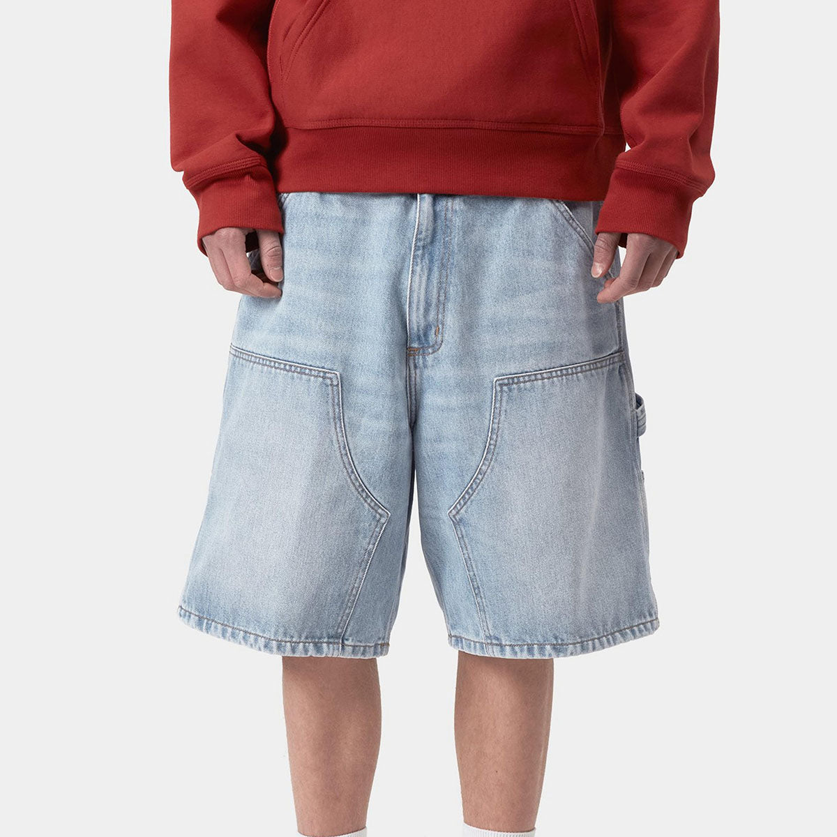 Carhartt WIP DOUBLE KNEE SHORT カーハートワークインプログレス ダブルニーショート I034867【メンズ ワークパンツ デニムパンツ リラックスフィット ヘビーウェイト 26SS】