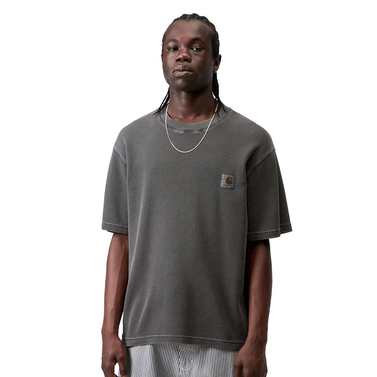 Carhartt WIP S/S NELSON WAFFLE T-SHIRT カーハートワークインプログレス ショートスリーブネルソンワッフルTシャツ I036185【メンズ ワッフル生地 ヘビーウェイト コットンTシャツ ルーズフィット 26SS】