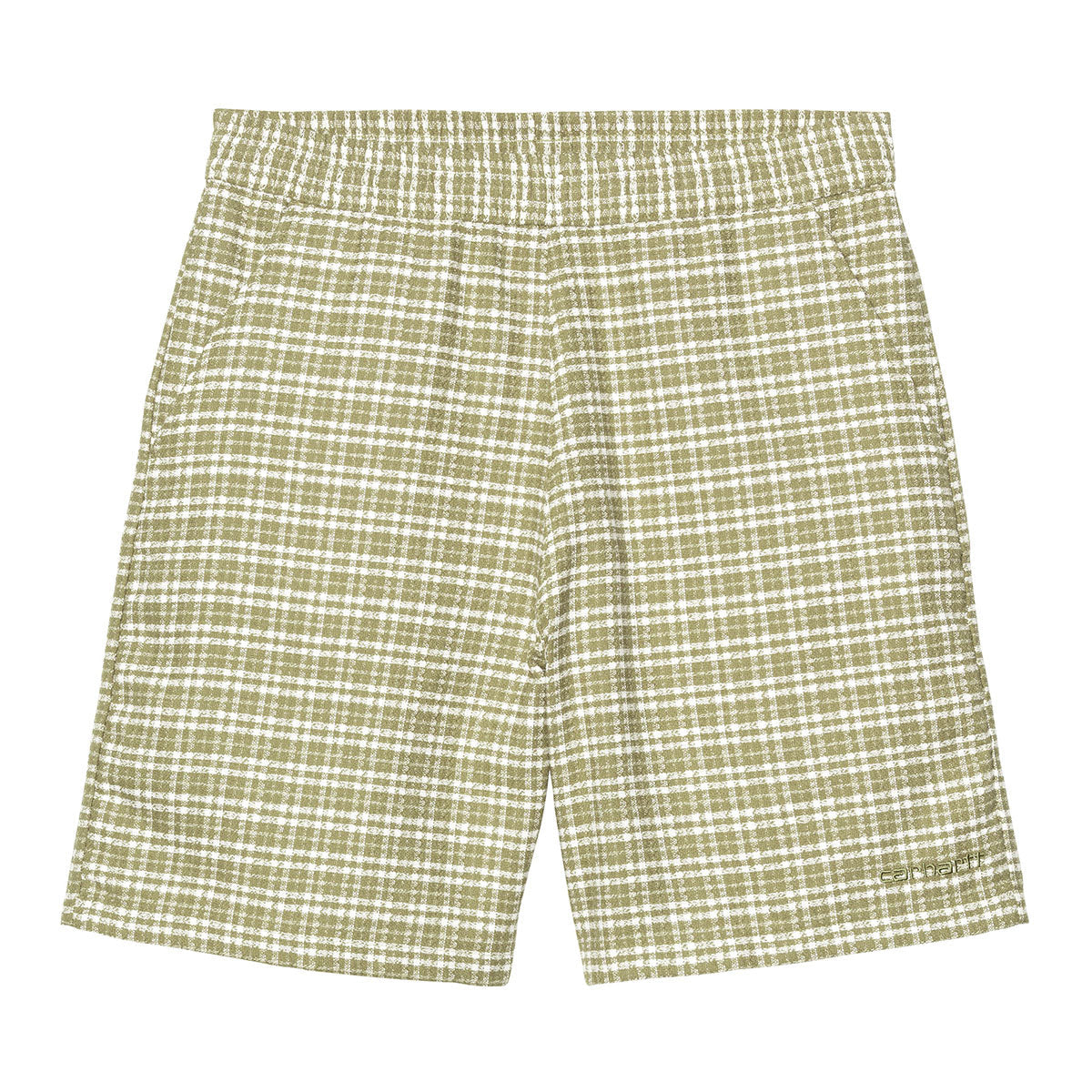 Carhartt WIP KANDER SHORT カーハートワークインプログレス カンダーショーツ I036196【メンズ ワッフル生地 コットンショーツ ルーズフィット ウエストゴム 26SS】