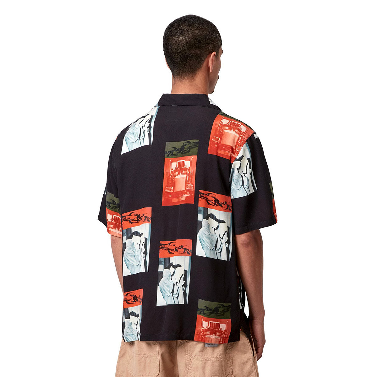 Carhartt WIP S/S SEAN HAMILTON SHIRT カーハートワークインプログレス ショートスリーブ ショーン ハミルトン シャツ I036290【メンズ 半袖シャツ 開襟シャツ ルーズフィットシャツ 総柄シャツ 26SS】