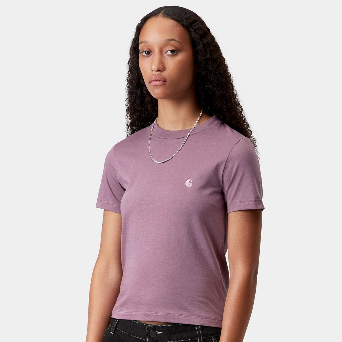 Carhartt WIP WOMEN'S S/S LUCA T-SHIRT カーハートワークインプログレス ウィメンズショートスリーブルカTシャツ I036365【レディース オーガニックコットン ジャージーTシャツ スリムフィット レディースTシャツ 26SS】