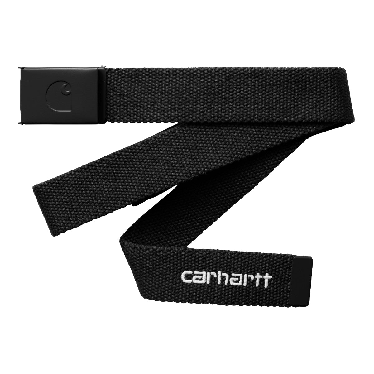 Carhartt WIP C-LOGO BELT TONAL カーハートワークインプログレス シーロゴ ベルト トーナル I035415【メンズ ニッケルフリー クリップメタルバックル スクリプト刺繍 26SS】