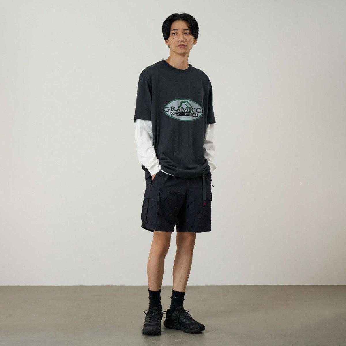 Gramicci NYLON EXPLORER CARGO SHORT グラミチ ナイロン エクスプローラー カーゴショーツ G5SM-P094【メンズ ナイロン素材 防水 UVカット 26SS】