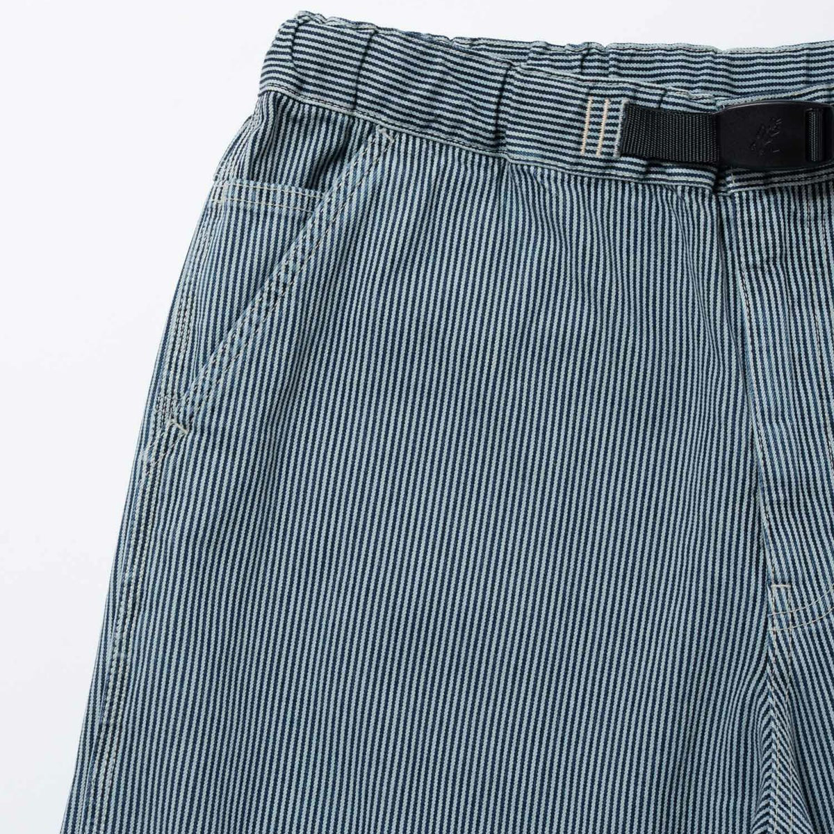 Gramicci OVERDYED HICKORY WORK PANT グラミチ オーバーダイヒッコリーワークパンツ G6SM-P010【メンズ ワークパンツ ストライプ 製品染め 26SS】