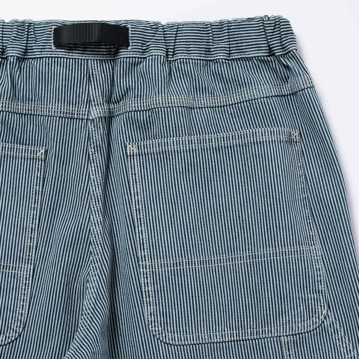 Gramicci OVERDYED HICKORY WORK PANT グラミチ オーバーダイヒッコリーワークパンツ G6SM-P010【メンズ ワークパンツ ストライプ 製品染め 26SS】