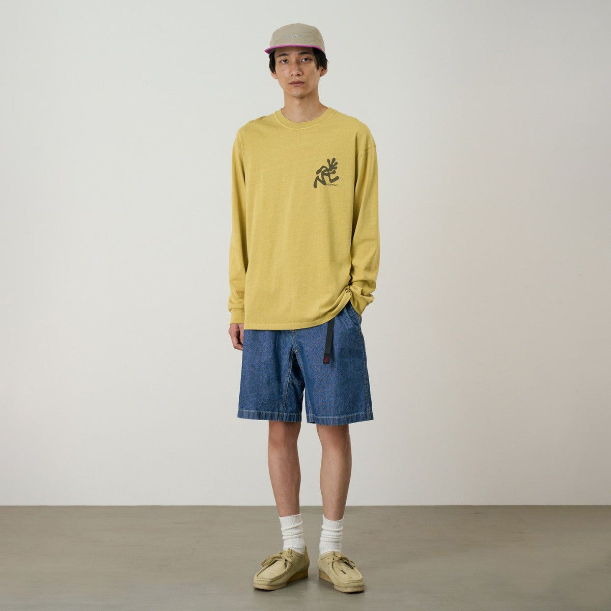 Gramicci JAPANESE CHAMBRAY SHORT グラミチ ジャパニーズ シャンブレー ショーツ G6SM-P013【メンズ デニム素材 ハーフパンツ 26SS】