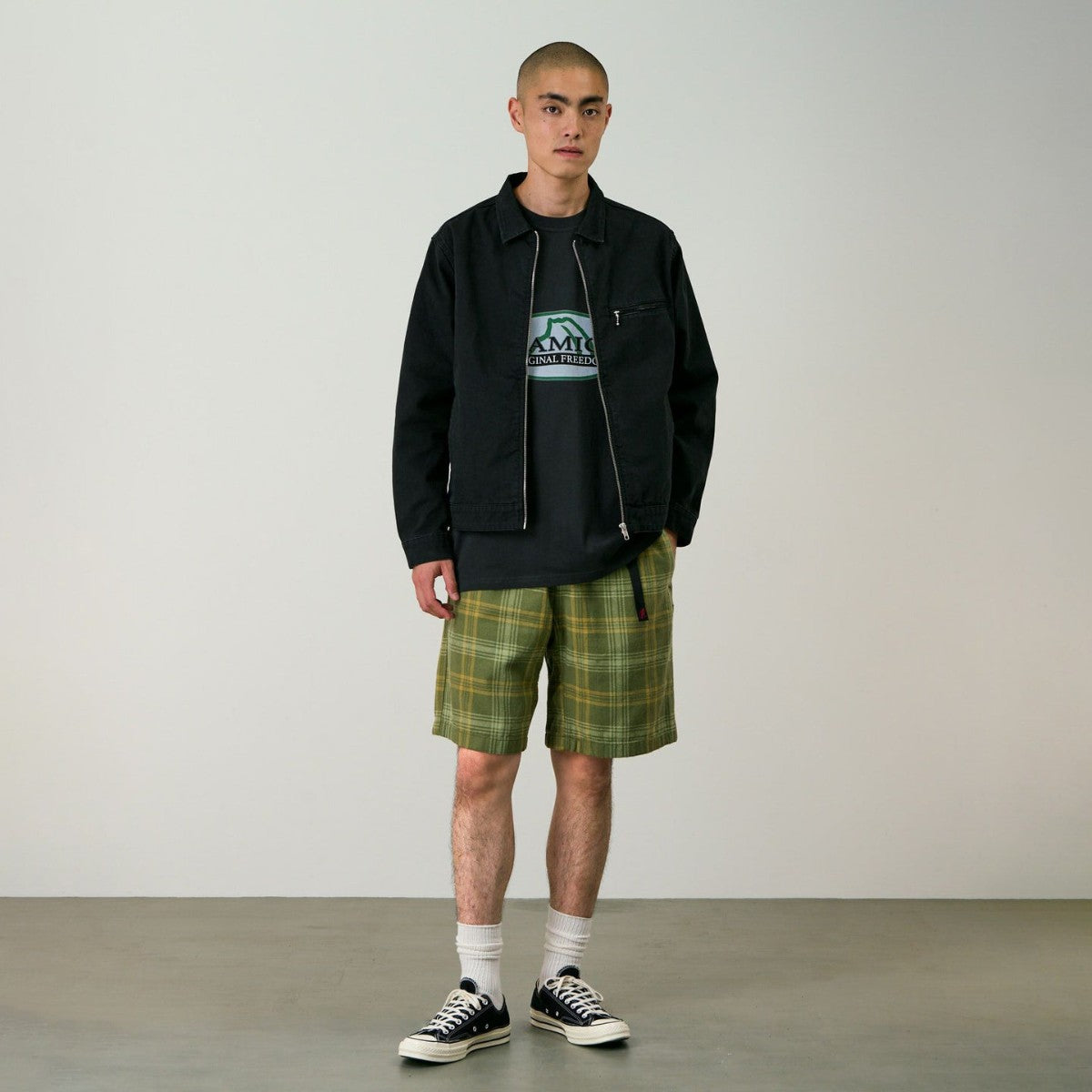 Gramicci HEMP G-SHORT PLAID グラミチ ヘンプ Gショーツ プレイド G6SM-P017【メンズ チェック柄 ハーフパンツ 26SS】