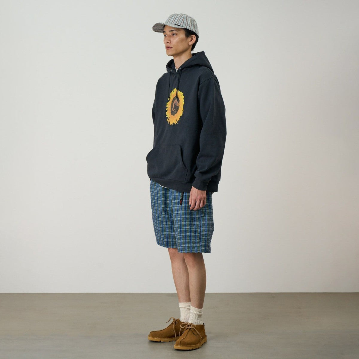 Gramicci O.G. G-SHORT SEERSUCKER PLAID グラミチ O.G. Gショーツ シアサッカー プレイド G6SM-P022【メンズ チェック柄 ハーフパンツ 26SS】