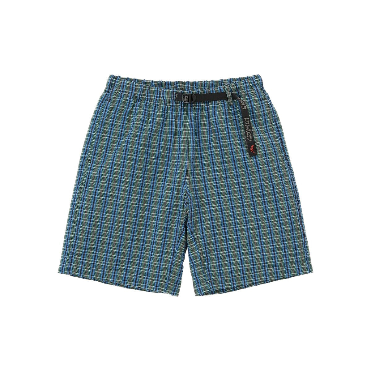 GRAMICCI USA製 90s シャドーチェック オンブレ ハーフパンツ M 90s USA製 GRAMICCIグラミチ チェック コットン シアサッカー