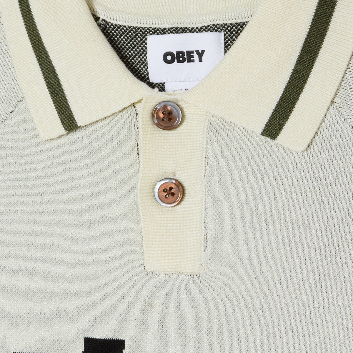 OBEY SPORT POLO SWEATER オベイ スポーツ ポロ セーター 151000125【メンズ 半袖 リラックスフィット レーヨン素材 26SS】