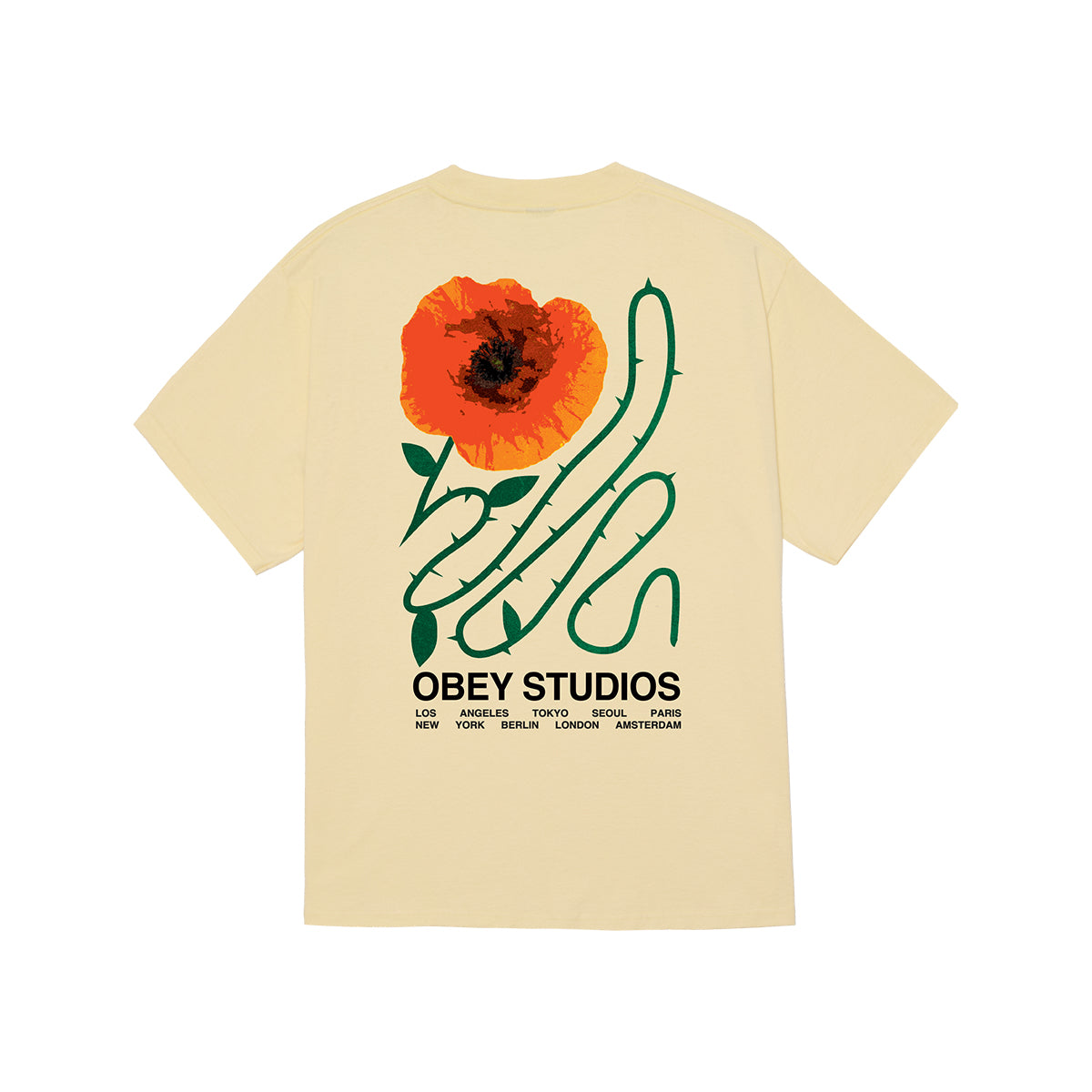 OBEY MOVES OF LIFE CLASSIC T-SHIRT オベイ ムーブス オブ ライフ クラシック Tシャツ 165264343【メンズ コットン100% 快適な着心地 半袖 26SS】