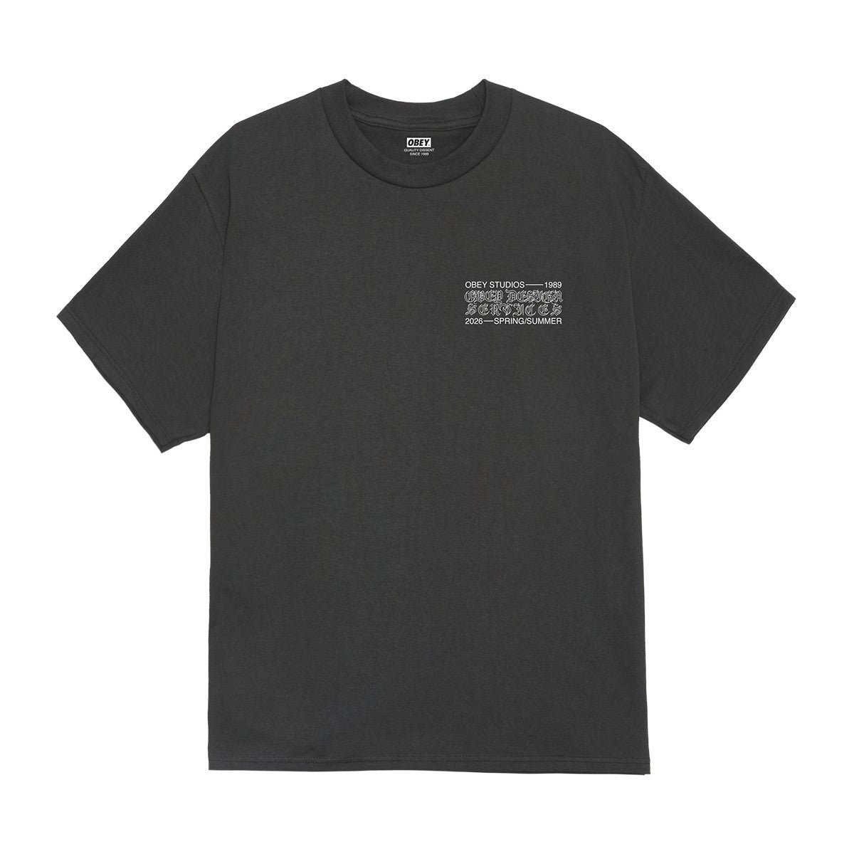 OBEY OBEY DESIGN SERVICES オベイ オベイ デザイン サービスズ 165264353【メンズ コットン素材 グラフィック 半袖 26SS】