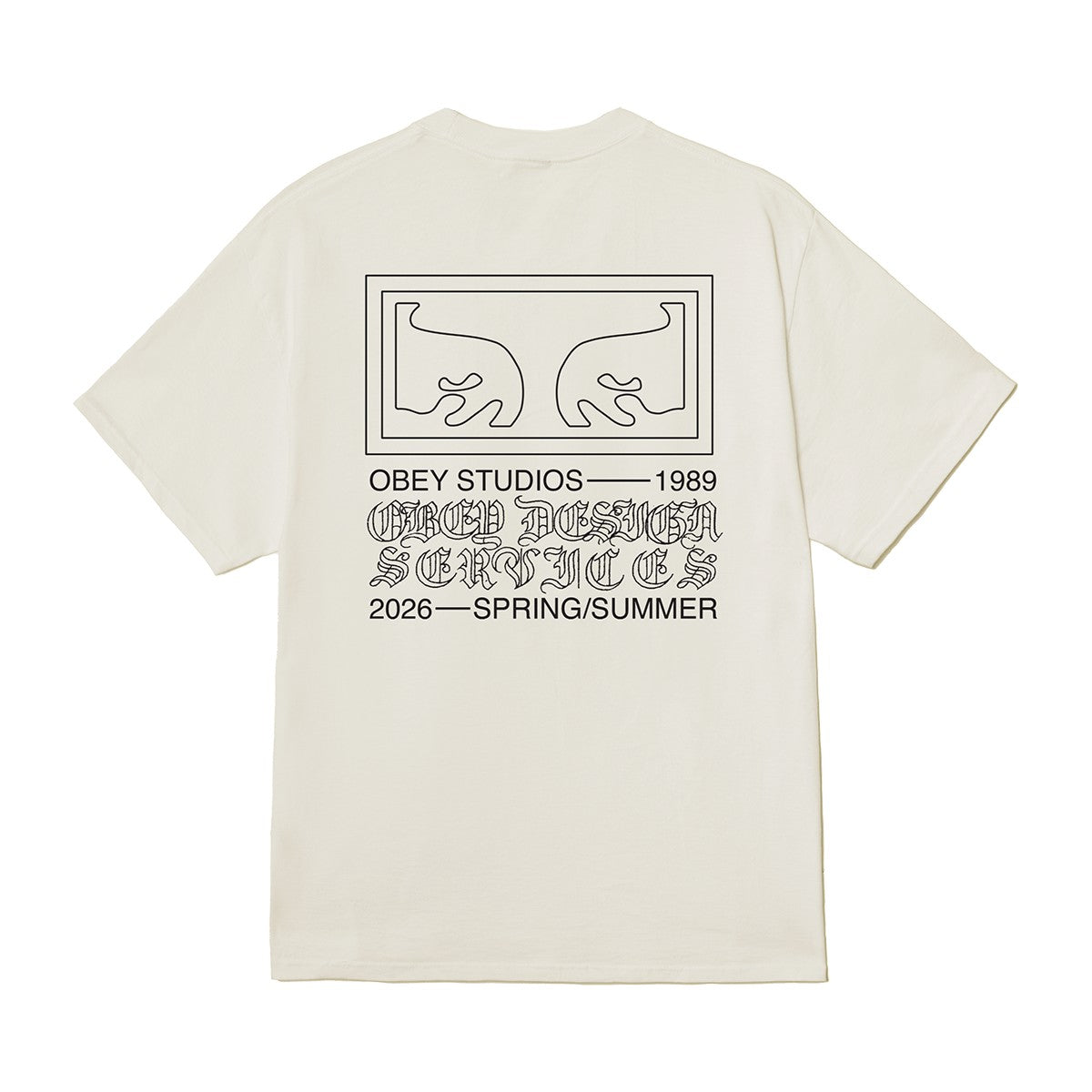OBEY OBEY DESIGN SERVICES オベイ オベイ デザイン サービスズ 165264353【メンズ コットン素材 グラフィック 半袖 26SS】
