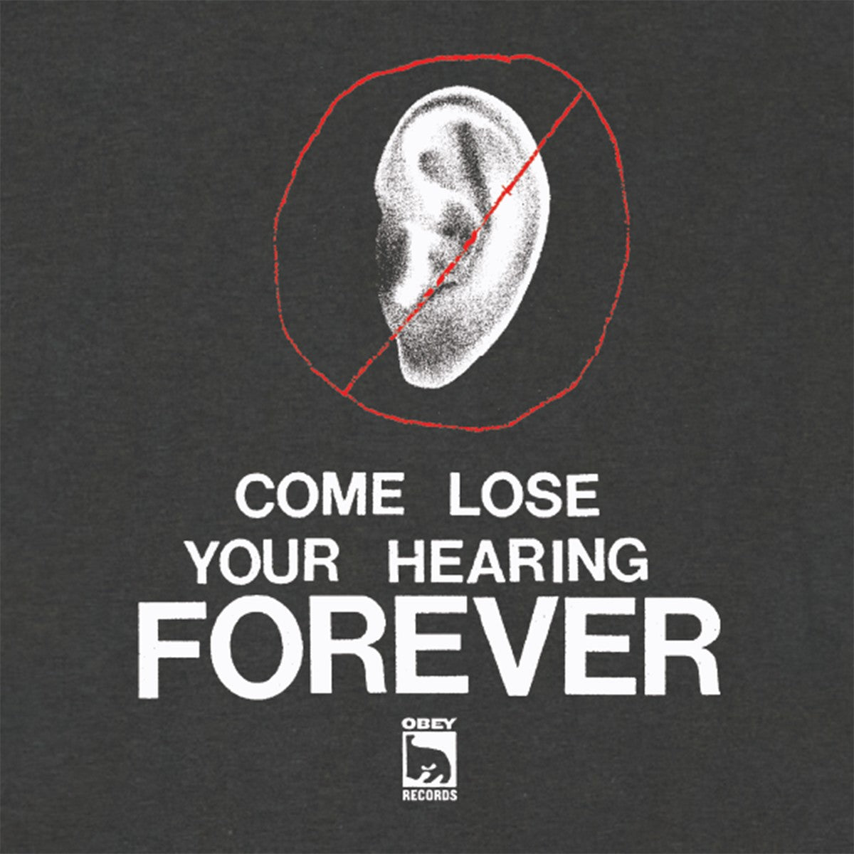 OBEY OBEY COME LOSE YOUR HEARING オベイ オベイ カム ルーズ ユア ヒアリング 165264354【メンズ コットン素材 グラフィック 半袖 26SS】