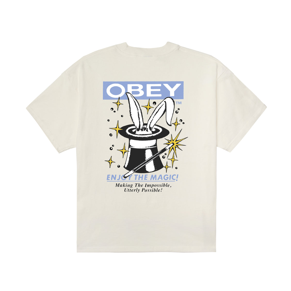 OBEY ENJOY THE MAGIC HEAVYWEIGHT T-SHIRT オベイ エンジョイ ザ マジック ヘビーウェイトTシャツ 168024381【メンズ 半袖 コットン素材 グラフィック 26SS】