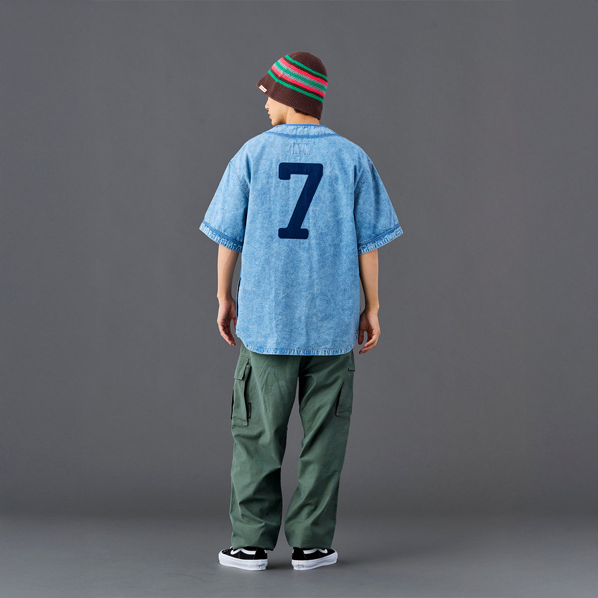 Liberaiders CHAMBRAY BASEBALL SHIRT リベレイダース シャンブレー ベースボール シャツ 732012601【メンズ ベースボールシャツ ブリーチ加工 ポケット 26SS】