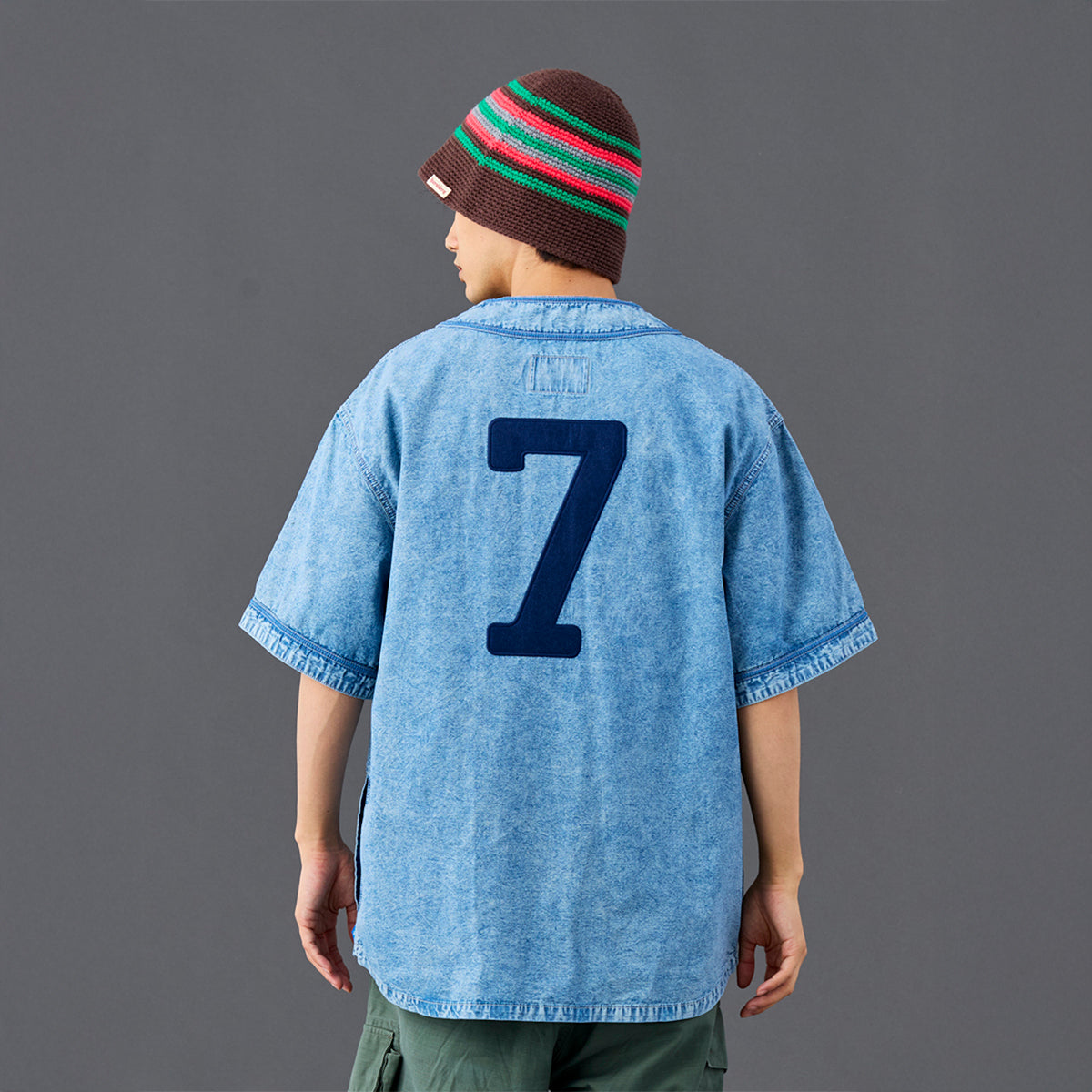 Liberaiders CHAMBRAY BASEBALL SHIRT リベレイダース シャンブレー ベースボール シャツ 732012601【メンズ ベースボールシャツ ブリーチ加工 ポケット 26SS】