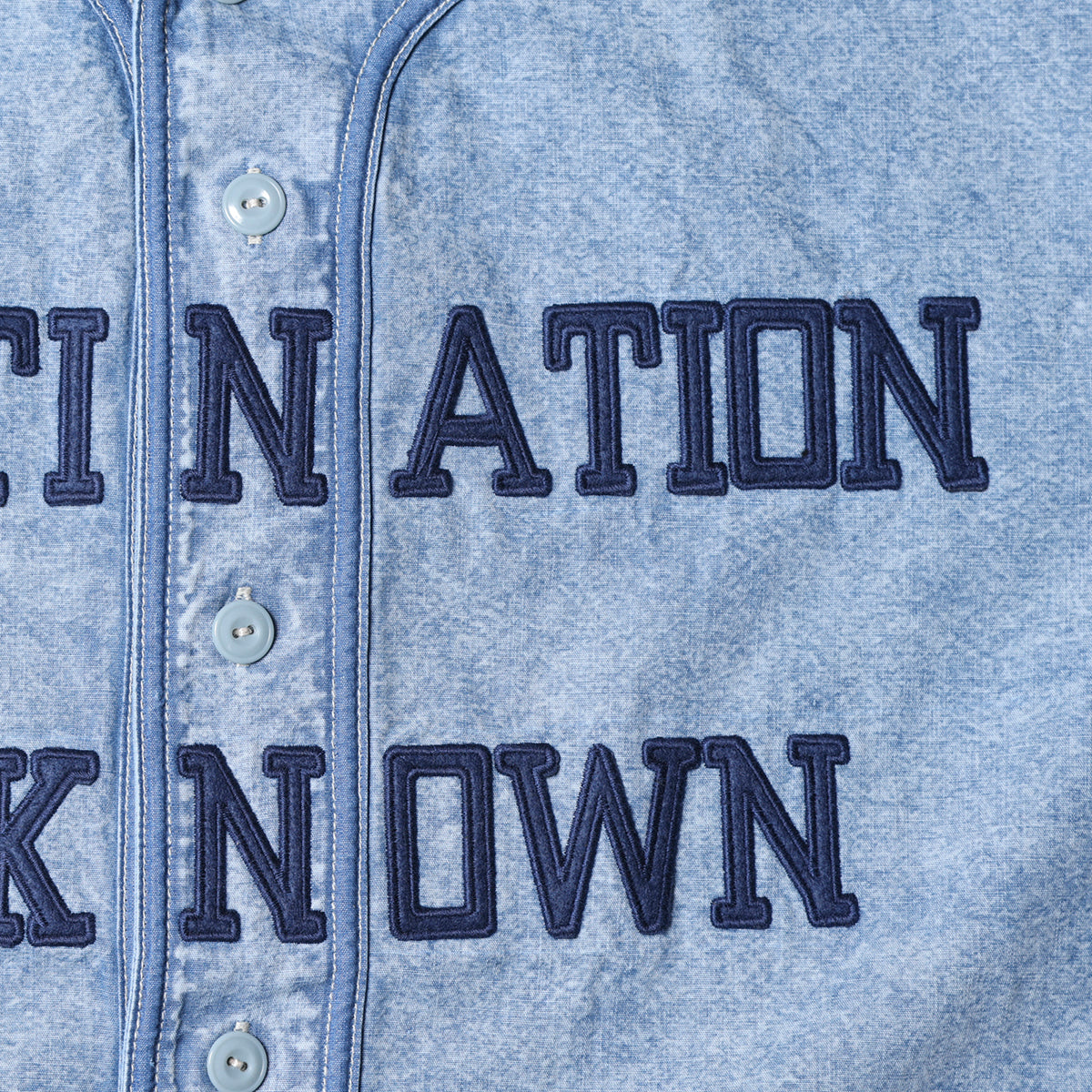 Liberaiders CHAMBRAY BASEBALL SHIRT リベレイダース シャンブレー ベースボール シャツ 732012601【メンズ ベースボールシャツ ブリーチ加工 ポケット 26SS】