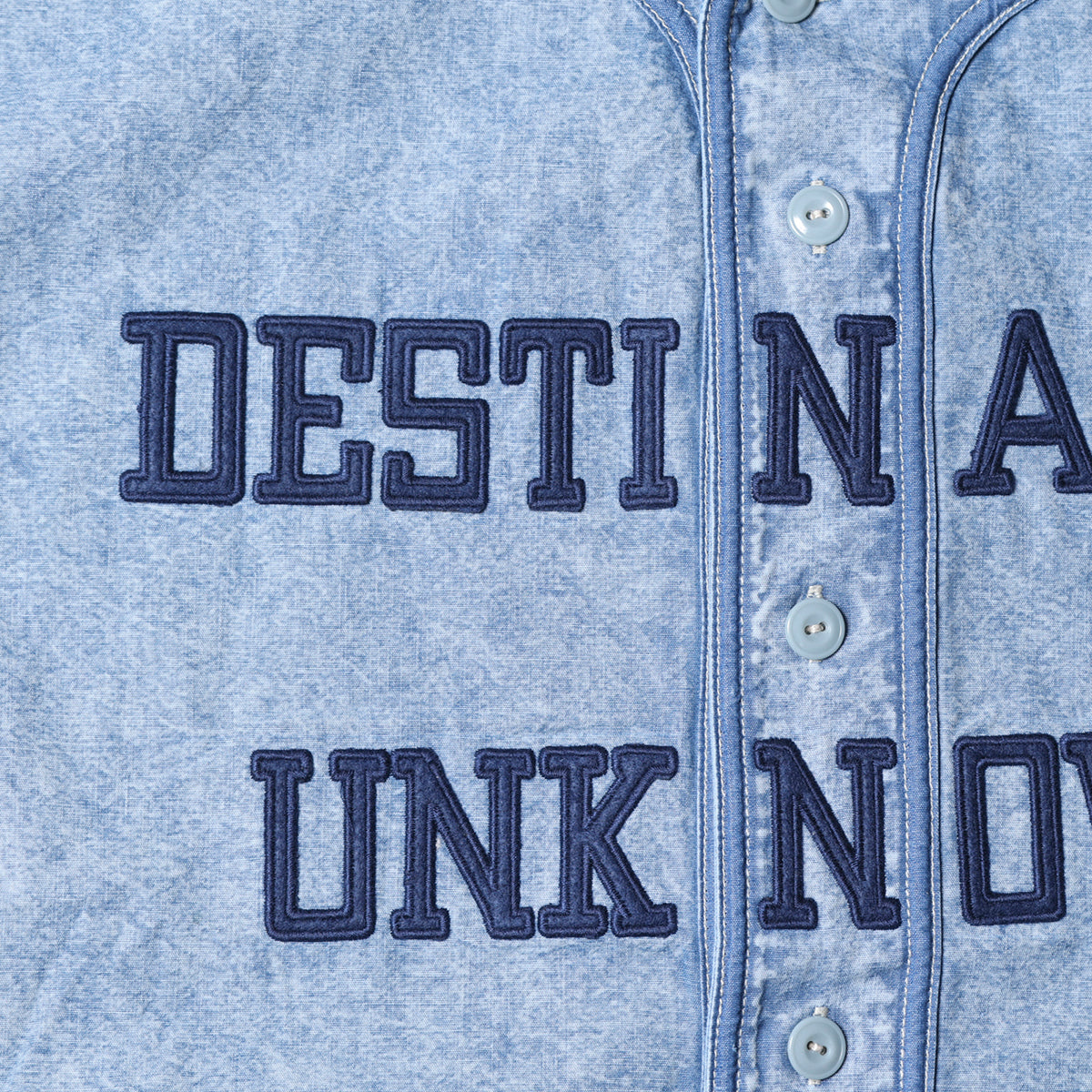 Liberaiders CHAMBRAY BASEBALL SHIRT リベレイダース シャンブレー ベースボール シャツ 732012601【メンズ ベースボールシャツ ブリーチ加工 ポケット 26SS】