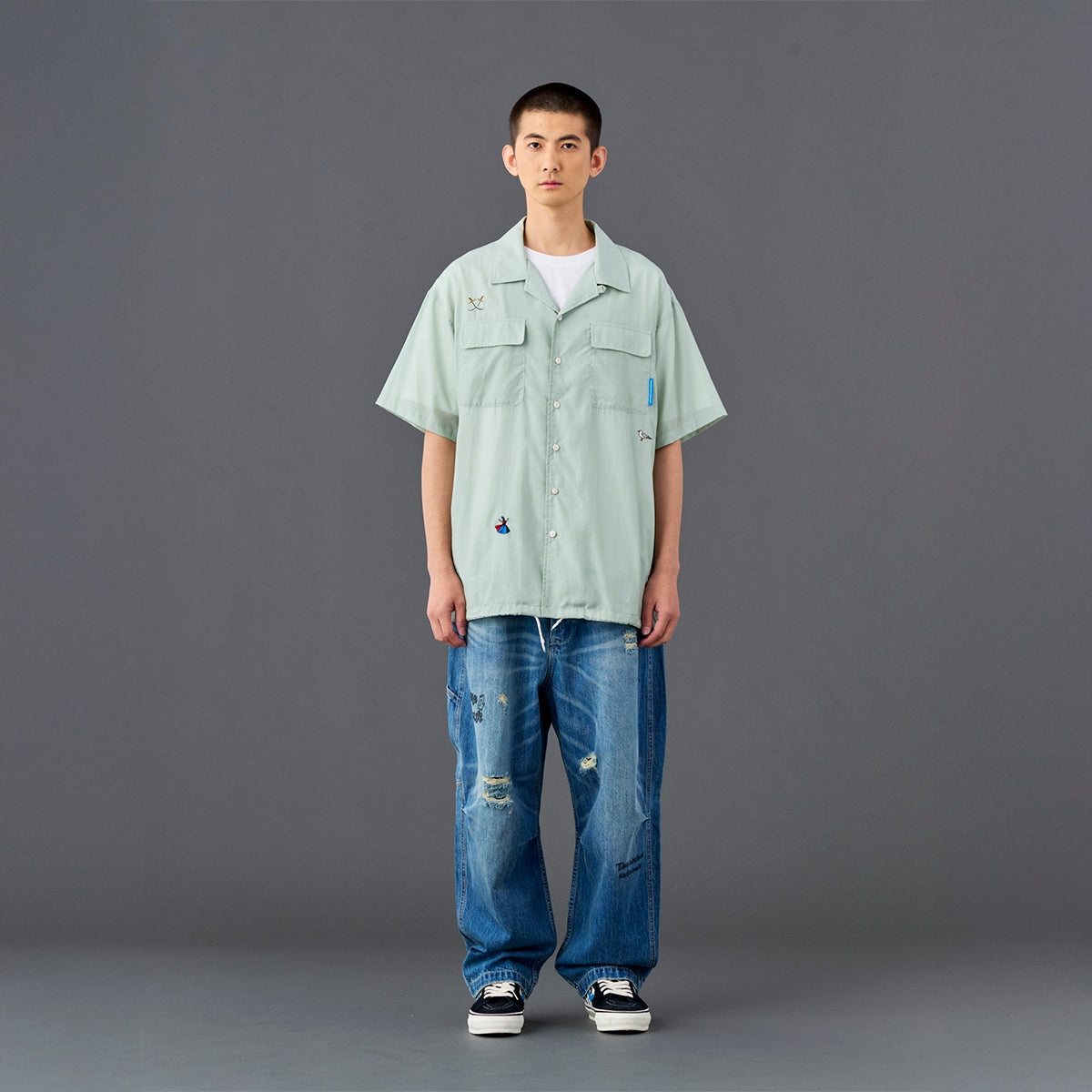 Liberaiders COTTON RAYON S/S SHIRT リベレイダース コットン レーヨン 半袖シャツ 732052601【メンズ 半袖 開襟シャツ 接触冷感効果 26SS】