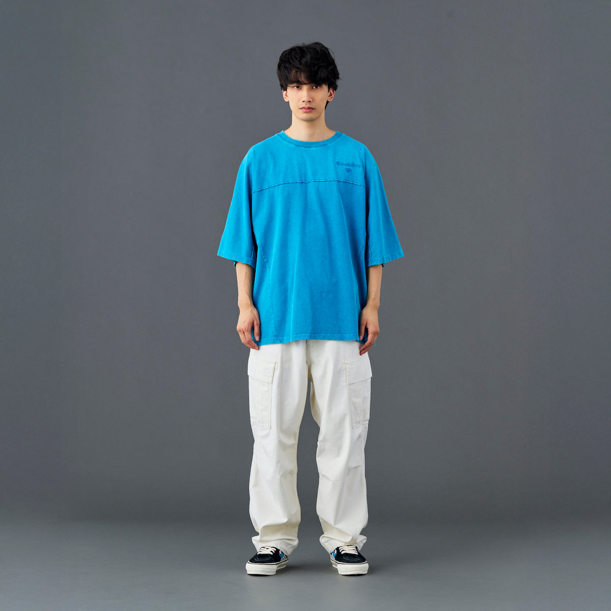 Liberaiders PIGMENT DYED DOLMAN SLEEVE TEE リベレイダース ピグメントダイ ドルマンスリーブ ティー 736042601【メンズ ドルマンスリーブTシャツ ビッグシルエットTシャツ 刺繍Tシャツ 26SS】