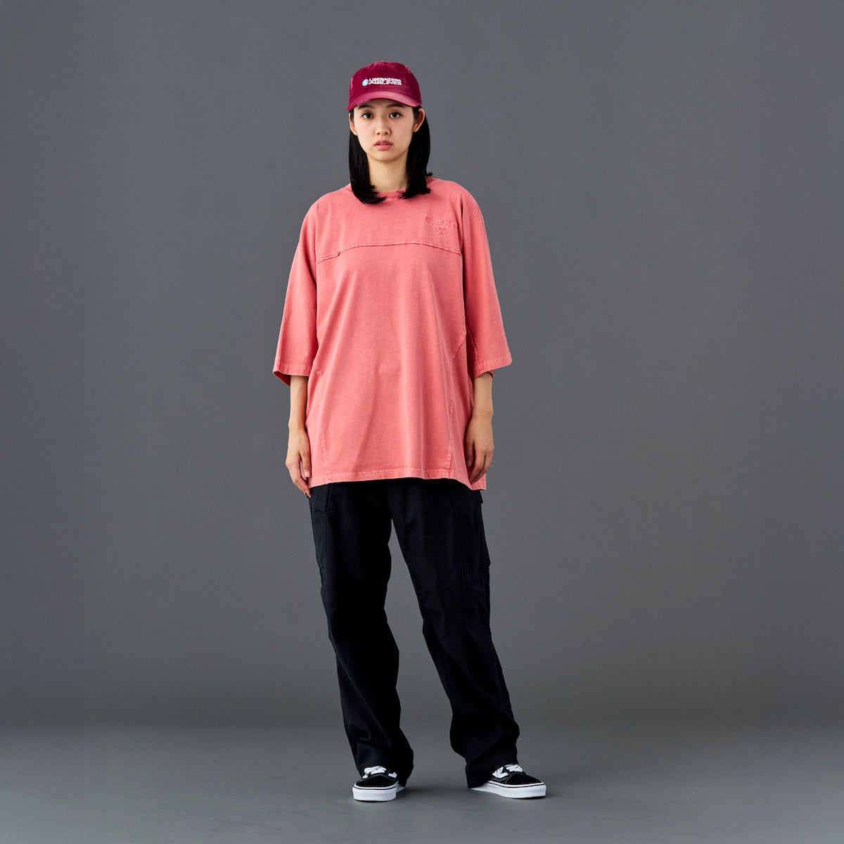 Liberaiders PIGMENT DYED DOLMAN SLEEVE TEE リベレイダース ピグメントダイ ドルマンスリーブ ティー 736042601【メンズ ドルマンスリーブTシャツ ビッグシルエットTシャツ 刺繍Tシャツ 26SS】