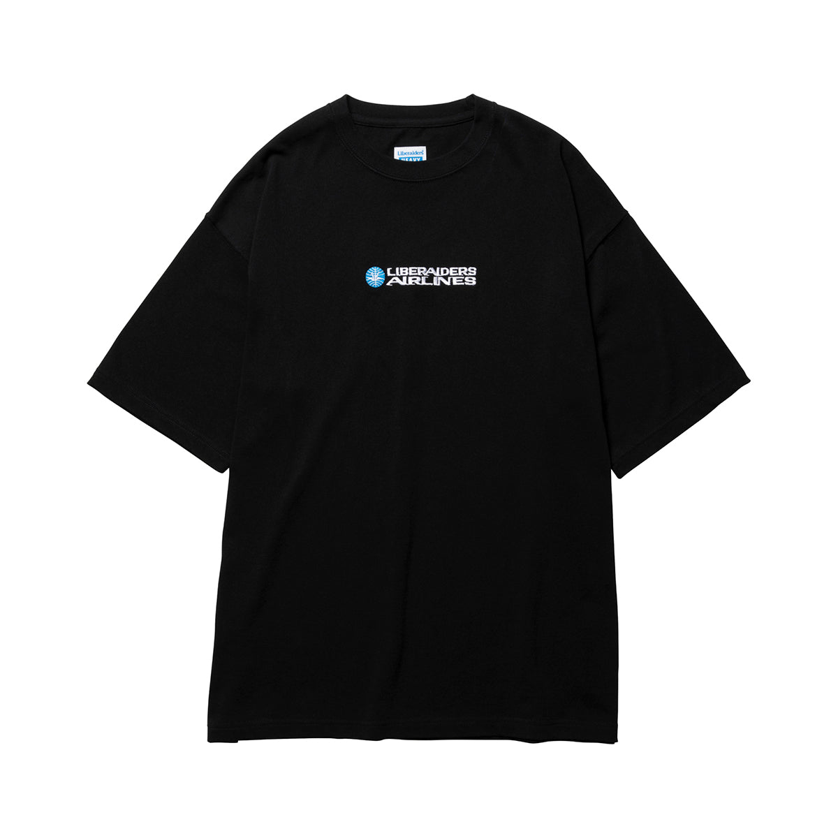 Liberaiders AIRLINE HEAVY WEIGHT TEE リベレイダース エアライン ヘビーウェイト ティー 736242601【メンズ 半袖 ゆったりシルエット 刺繍 26SS】