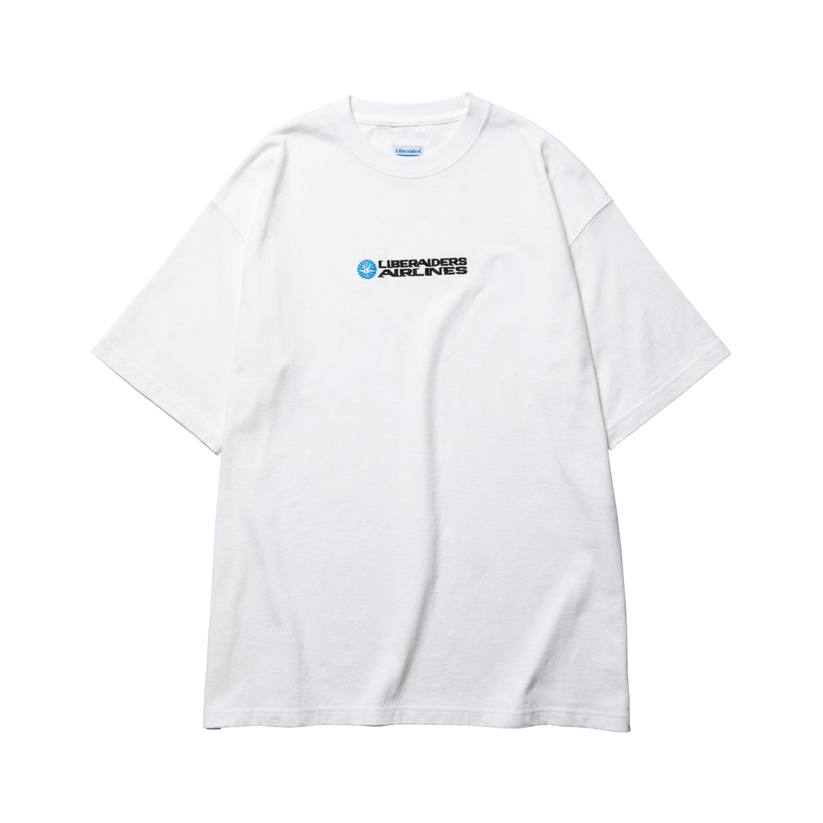 Liberaiders AIRLINE HEAVY WEIGHT TEE リベレイダース エアライン ヘビーウェイト ティー 736242601【メンズ 半袖 ゆったりシルエット 刺繍 26SS】