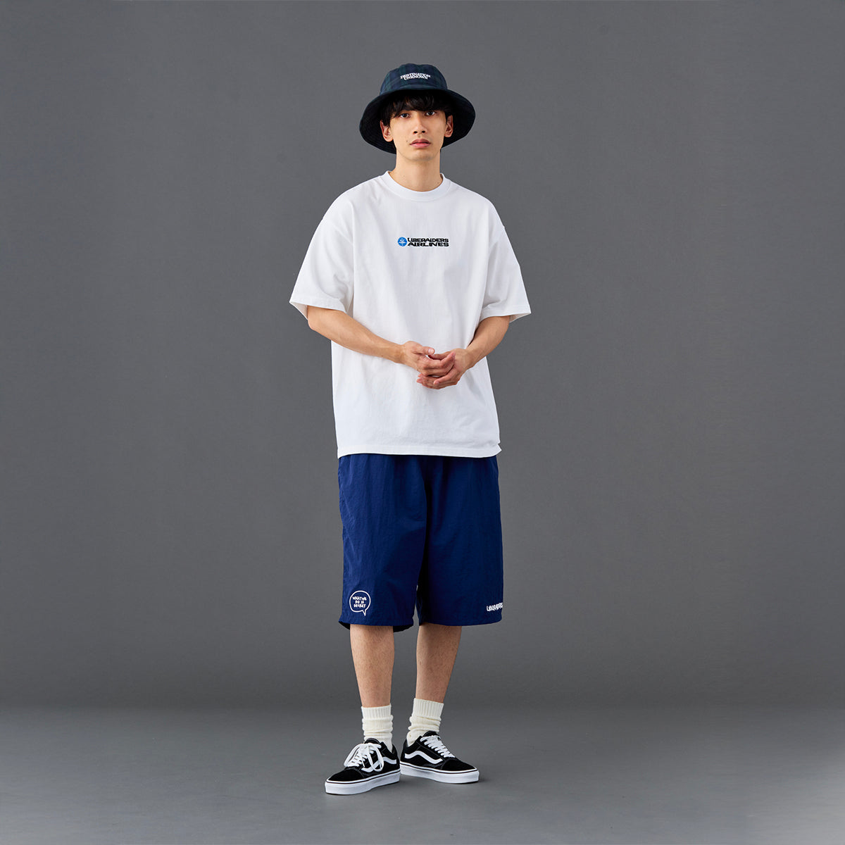 Liberaiders AIRLINE HEAVY WEIGHT TEE リベレイダース エアライン ヘビーウェイト ティー 736242601【メンズ 半袖 ゆったりシルエット 刺繍 26SS】