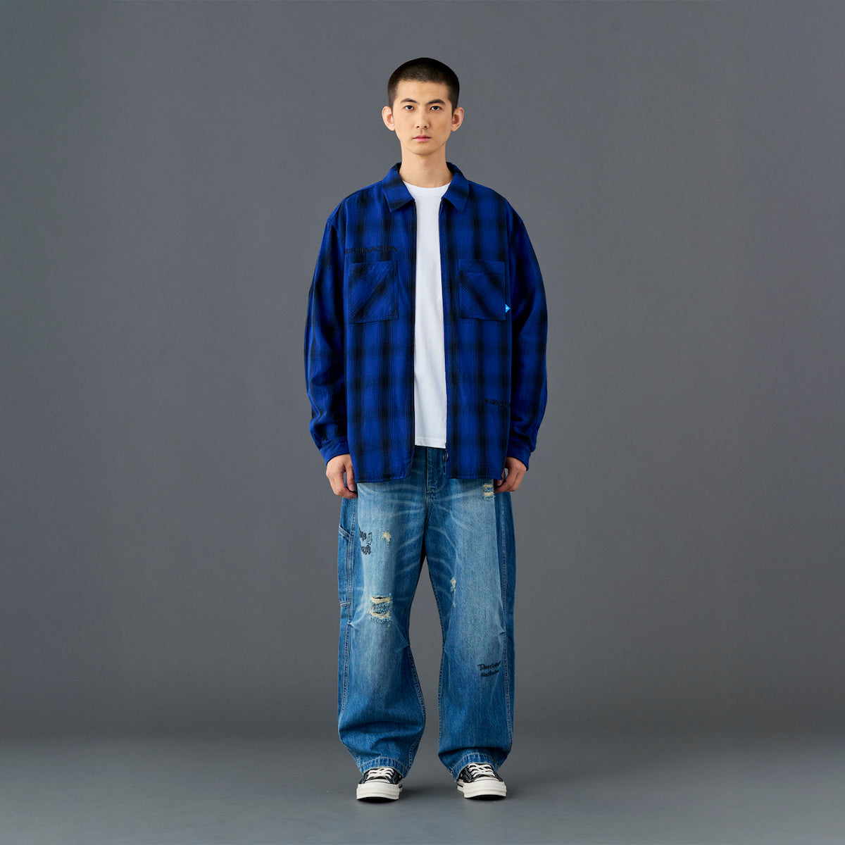 Liberaiders DAMAGED DENIM SARROUEL PANTS リベレイダース ダメージド デニム サルエル パンツ 737052601【メンズ サルエル ヴィンテージ加工 ダメージデニム 26SS】