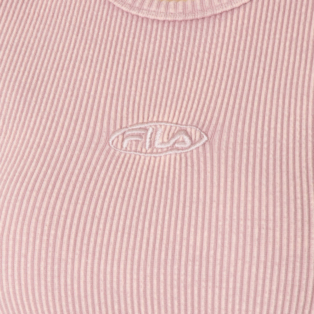 FILA PIGMENT RIB S/S TEE フィラ ピグメント リブ ショートスリーブ Tシャツ CE6SAW008【レディース 綿100% 製品染め加工 タイトフィット 26SS】
