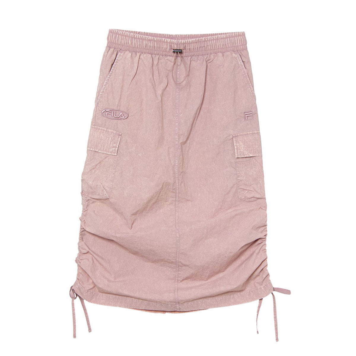 FILA CARGO SKIRT フィラ カーゴスカート CE6SCW007【レディース 製品染め サイドポケット ドローコード 26SS】