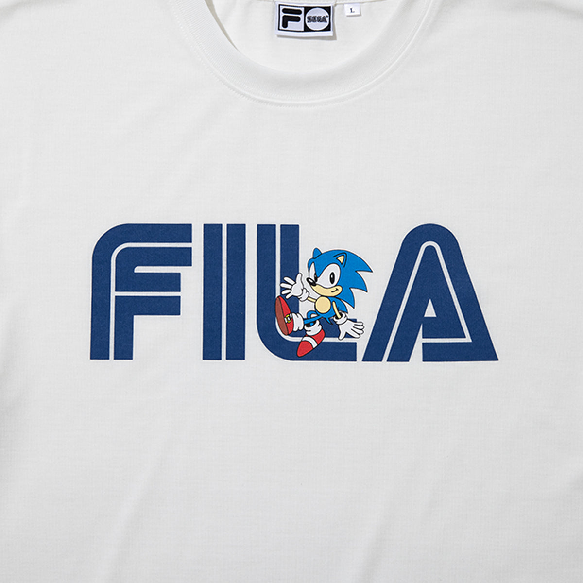 FILA FILA X SEGA SONIC SS TEE フィラ フィラ セガ ソニック SS ティー SM6SAU707【メンズ 半袖 コラボ ポリエステル素材 26SS】