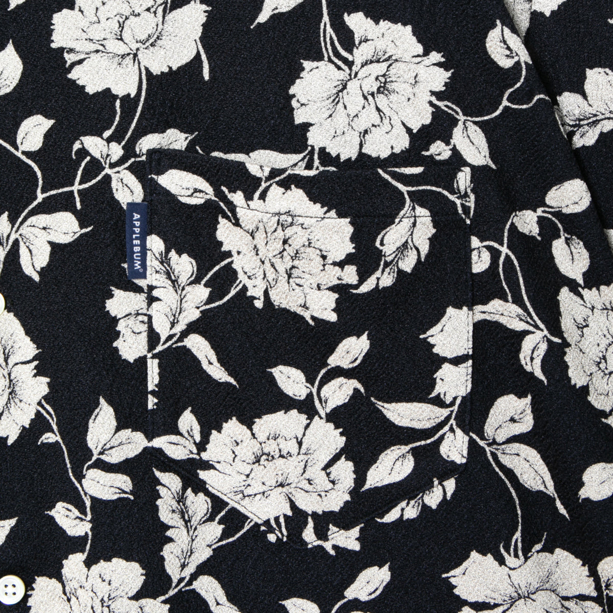 APPLEBUM Chirimen Knit Aloha Shirt アップルバム チリメン ニット アロハ シャツ 2610214【メンズ アロハシャツ メンズ 半袖シャツ オーバーサイズシャツ 26SS】