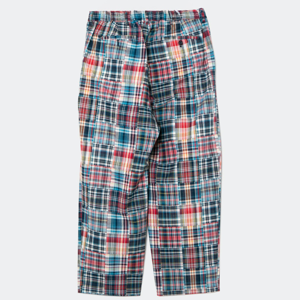 APPLEBUM Patchwork Madras Wide Pants アップルバム パッチワーク マドラス ワイドパンツ 2610802【メンズ ワイドパンツ メンズ パンツ 26SS】