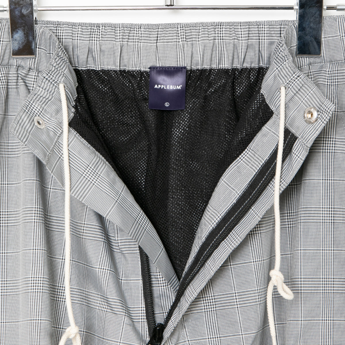 APPLEBUM Check Taffeta Track Pants アップルバム チェック タフタ トラックパンツ 2610805【メンズ トラックパンツ メンズボトムス カジュアルパンツ 26SS】