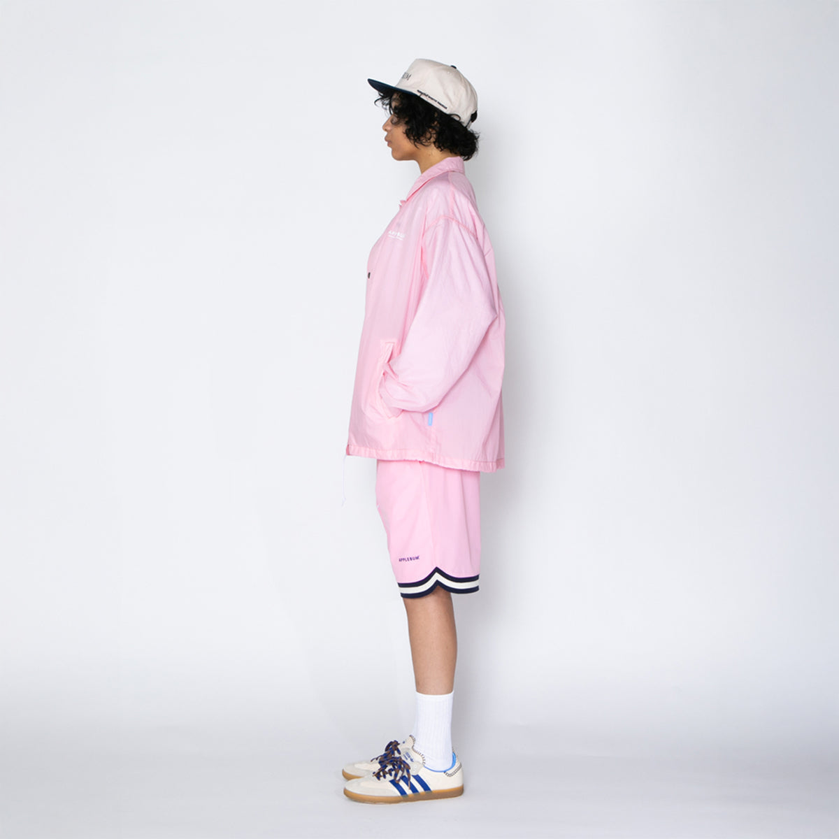 APPLEBUM “Trojan Logo” 5 Panel Cap アップルバム “トロージャンロゴ”5パネルキャップ 2610901【メンズ キャップ バイカラー コットン素材 26SS】