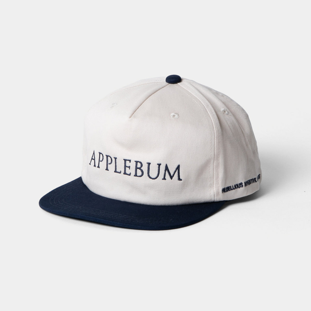 APPLEBUM “Trojan Logo” 5 Panel Cap アップルバム “トロージャンロゴ”5パネルキャップ 2610901【メンズ キャップ バイカラー コットン素材 26SS】